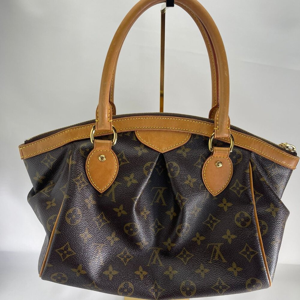 Authentic Louis Vuitton Tivoli PM Monogram Canvas Satchel Handbag